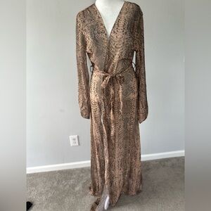 Silky soft swim coverup with belt